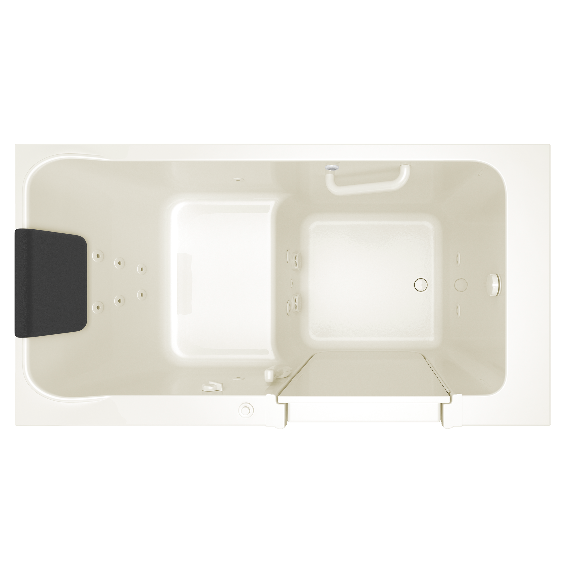 Acrylic Luxury Series 32 x 60 -Inch Walk-in Tub With Whirlpool System - Right-Hand Drain